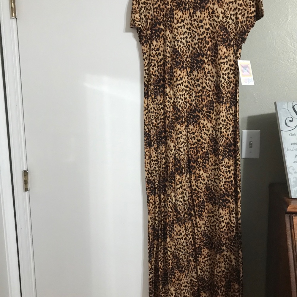 LulaRoe Maria XS Leopard dress